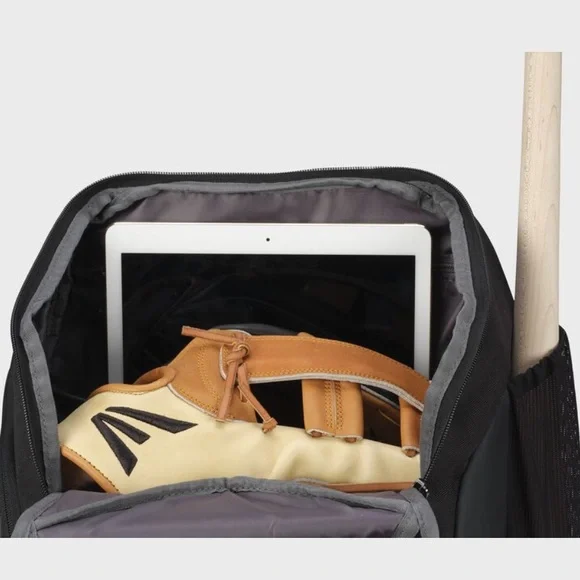 Easton Capital Black Baseball Backpack NWT - Picture 4 of 12